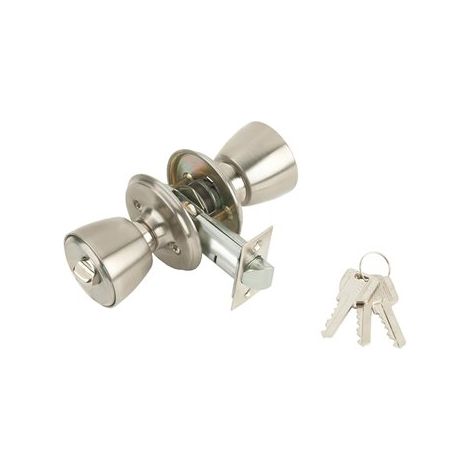 Cerradura con pomo para puerta de entrada 501B-4-4-70 MCM