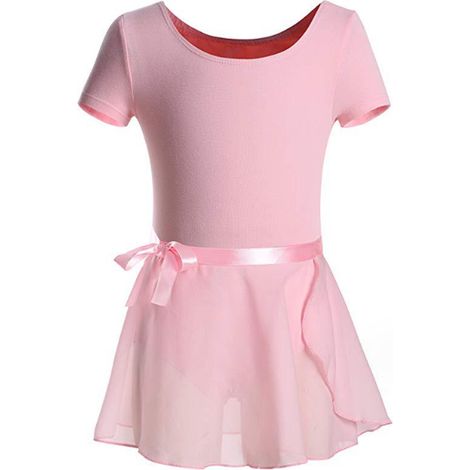 Justaucorps de ballet pour petites filles, robe de ballerine à manches longues et jupe tutu, tenue de gymnastique. (1/5)