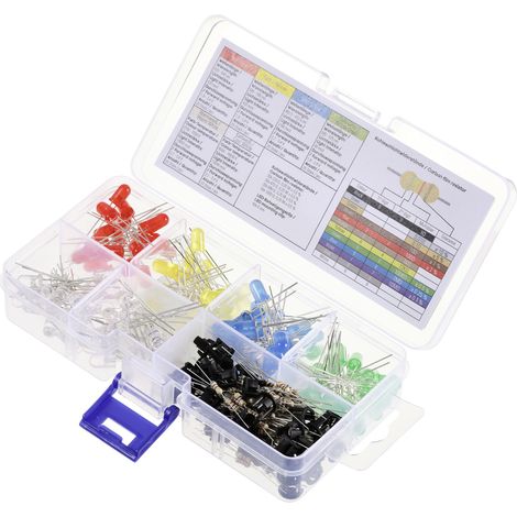 TRU COMPONENTS  LED bedrahtet  Rot, Gelb, Blau, Gelb-Grün, Warmweiß, Kaltweiß Rund 5 mm 90 mcd, 420