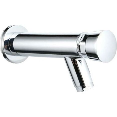 Modernes Badezimmerwaschbecken mit automatischem Schließmechanismus aus verchromtem Messing, (1/3)