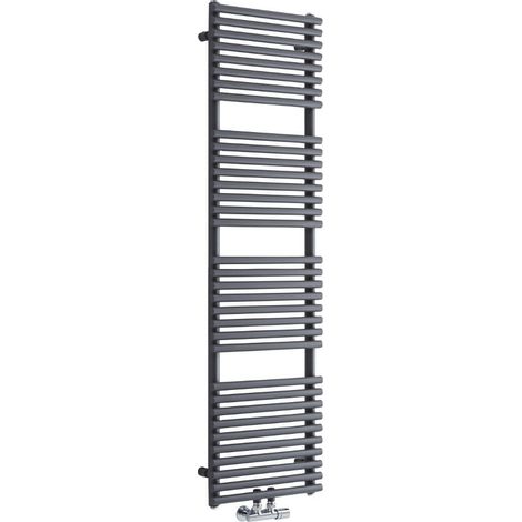 Sèche-Serviettes à Raccordement Central – Anthracite – 152 x 40cm – Magera