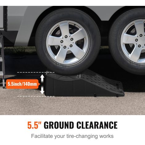 Rampe d’Accès Voiture 2PCs - Rampe à Profil Bas Capacité de (1/5)