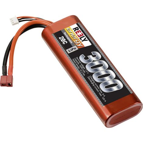 [NEUWERTIG] B-Ware Reely Modellbau-Akkupack LiPo 7.4V 3000mAh 20C Stick Hardcase T-Stecksystem (1/2)