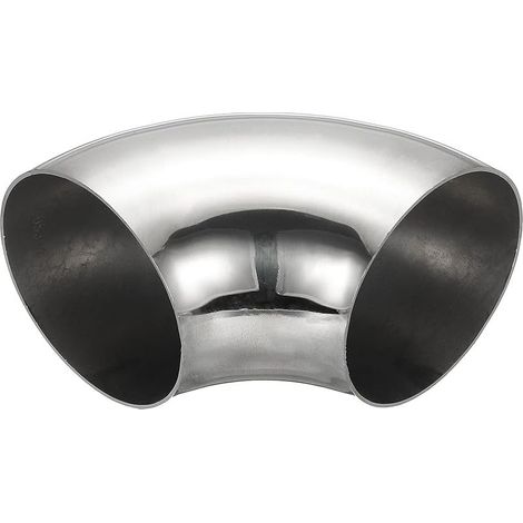Coude À Mandrin 90 Degrés, Coude D'échappement En Acier 76mm OD Connecteur De Tuyauterie D'échappement Acier Inoxydable 304 pour Exhaust Pipe Stair Handrail HVAC (1/4)