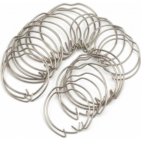 20 pièces GU10 MR16 Anneaux à ressort de retenue, Clips de Fixation à Ressort, Maintien stable pour spots encastrés, pour la plupart des lampes ampoules halogènes LED (56mm de diamètre) (1/5)