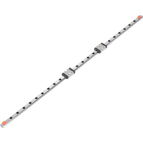 Rail de guidage linéaire 600mm, guidage coulissant de mouvement avec 2 blocs MGN9C pour imprimante 3D, Machine CNC