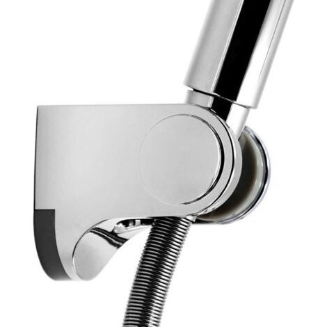 HSZJ001 Verstellbare, universelle Wandhalterung für Duschköpfe im Badezimmer, Chrom, ABS