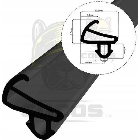 Dichtung für PVC-Fenster S-1585 WITAL SCHWARZ 1 m