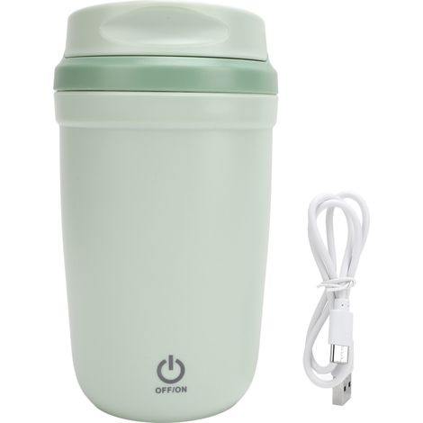 Tasse à café auto-agitatrice 350 ml en acier inoxydable rechargeable par USB IP6 étanche tasse de mélange magnétique automatique pour remuer le thé au lait mélangé vert (1/5)