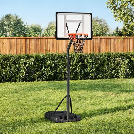 Panier de basket nero en acciaio PVC PE 90 x 165 x 352 cm (1/5)