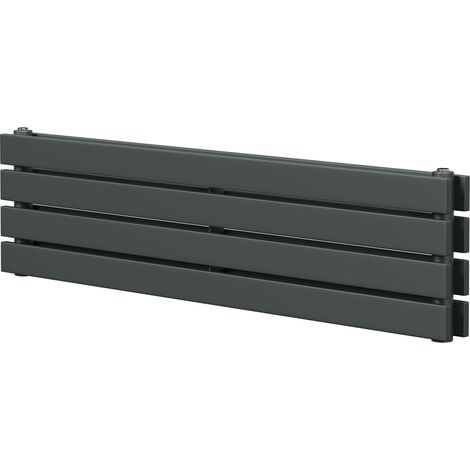 Hudson Anthracite 300mm x 1200mm Horizontal Double Panel Radiator (1/5)
