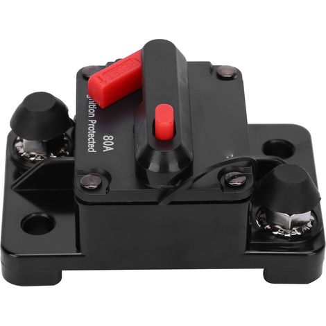 Interruttore automatico KIMISS con fusibile a ripristino automatico - Interruttore automatico in rame impermeabile per DC 12-42V, protezione da sovratensione, sovracorrente e sovratensione, installazi