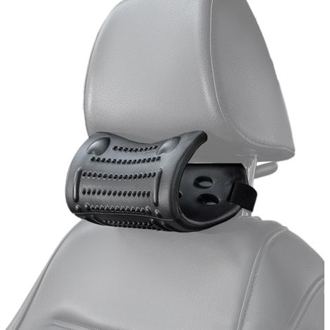 Oreiller appui-tête pour voiture, oreiller appui-tête pour voiture, oreiller appui-tête ergonomique et respirant, oreiller cervical, support de cou confortable, oreiller cervical pour voiture, noir