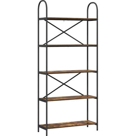 Étagère Chêne fumé 80 x 30 x 183 cm Bois d'ingénierie (1/5)
