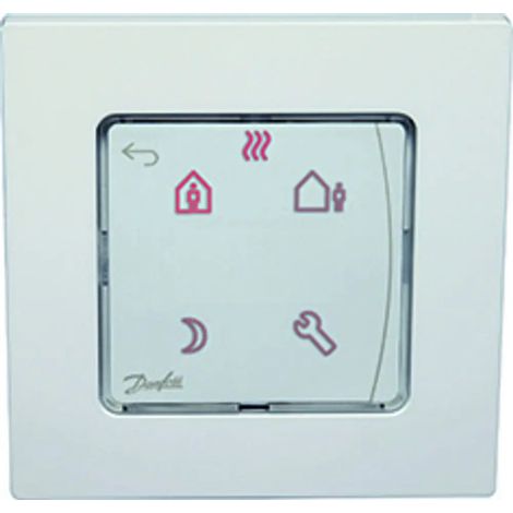 Danfoss Termostato de ambiente de superficie Icon(TM) versión programable, Montaje en superficie, 088U1025