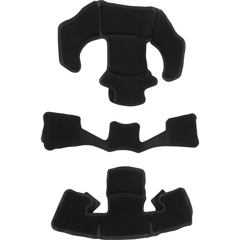 Set aus Nylon-Schwamm-Helmpolstern, Ersatz-Kinnriemen für ACH-, MICH-, Wendy-, FMA- und EXF-Helme, schwarzer Schwamm (1/4)