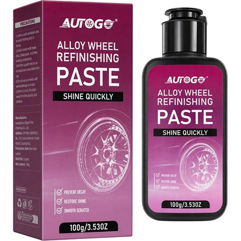 Pâte de restauration pour jantes AUTOGO, entretien quotidien des jantes en alliage, pâte antirouille et de polissage pour la maison (1/5)