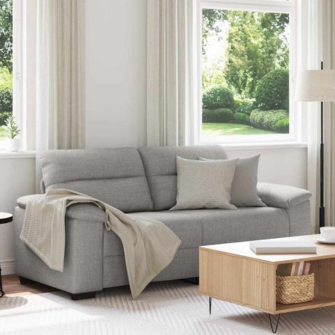 vidaXL Canapé 2 places Gris nuage 180x81x84 cm tissu (1/5)