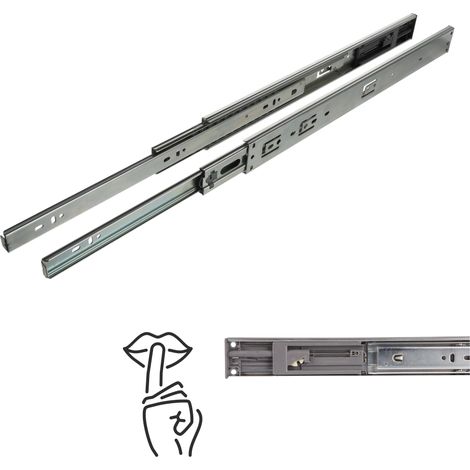 Kugelgelagerter Soft-Close-Gleitauszug H45, Vollauszug 450 mm, 30 kg, Riex NB48 (1/5)