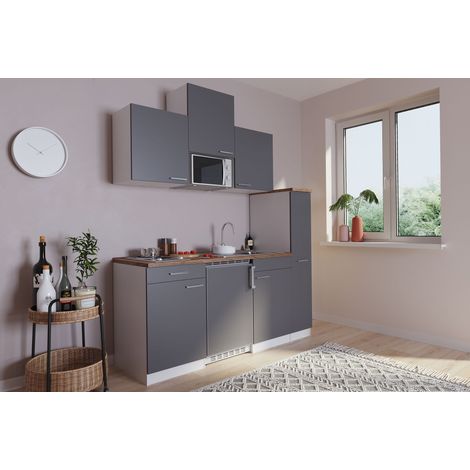 Cucina Minicucina Cucina singola Cucinino Bianco Grigio Luis 180 cm Respecta (1/5)