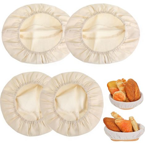 Ensemble de 4 paniers banneton pour pain artisanal, levain, fermentation naturelle et pâtisserie maison.-AquaForge (1/5)