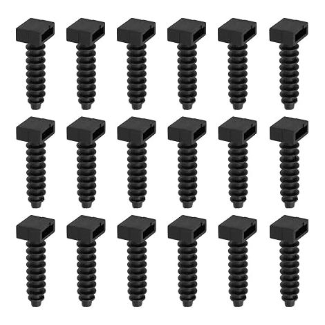 Masonry Screw Holder for Cable Ties Nylon Snap On Wall Fixing Pads Compatible with Cable Ties up to 9mm (1/5)
