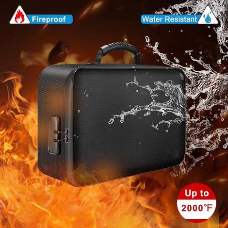Dokumentenaufbewahrungstasche,multifunktionale Box für den Heimgebrauch,feuerfester Reisepass-Organizer