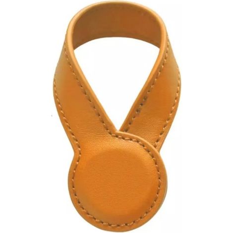 Porta cappello di pelliccia in 2 pezzi, chiusura in velcro resistente, porta occhiali, non si stacca facilmente, accessori per cappello e zaino (giallo) (1/5)