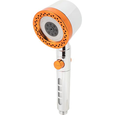 Soffione doccia con filtro, diverse modalità di funzionamento, design elegante, aumento di pressione, portatile, per uso domestico, colore argento. (1/5)