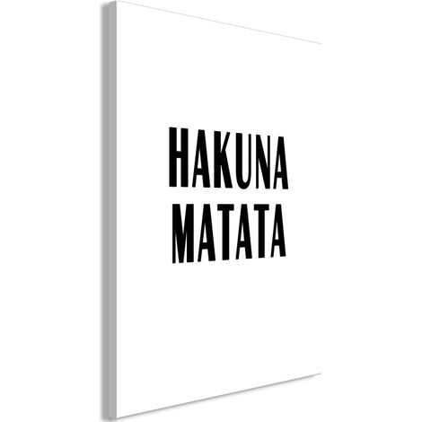 Tableau Imprimé "Hakuna Matata" 60 x 90 cm (1/2)