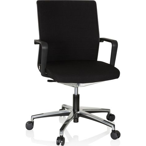 Chaise de Bureau Move-TEC 3D Tissu Noir Chaise pivotante pour Une Assise Dynamique et Saine (1/5)
