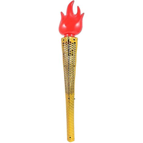 Torche gonflable amusante, jouet décoratif, torche simulant une flamme de feu, torche en plastique (1/3)