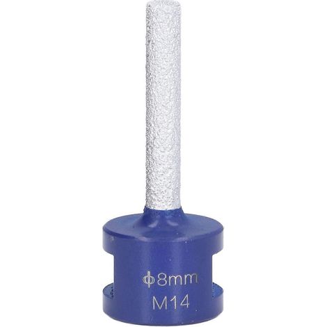 Diamant-Fingerfräser zum Vakuumlöten, Schweißen und Fräsen mit M14-Gewinde für Porzellan und Hartkeramik, 8 mm