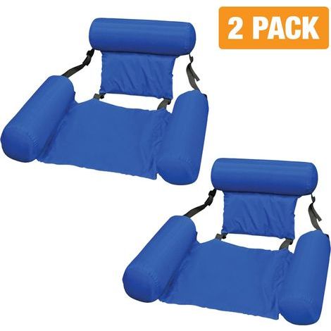 Aufblasbare Sonnenliegen für Erwachsene – Verstellbare Liegen – Aus Canvas mit Kopf- und Armlehnen – Geeignet für Pool, See und Fluss (1/5)