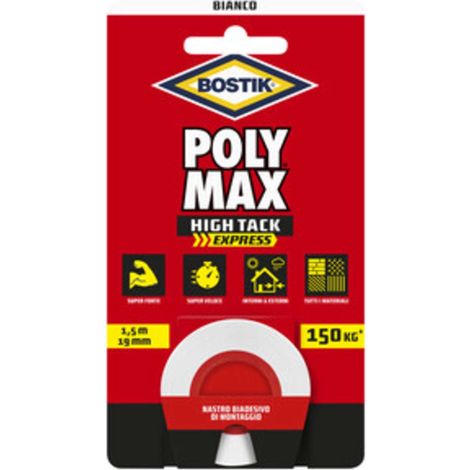 BOSTIK POLYMAX NASTRO BIAD HIGH TACK EXPRESS BIANCO - 1 pezzo