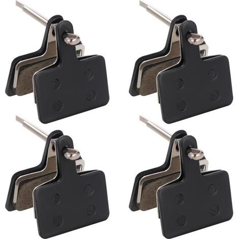 4 Paires Plaquettes de Frein Vélo VTT en Résine pour Shimano TRP Tektro Deore Br-M575 M525 T675 M485 M447 M446 M445 M416 (1/5)