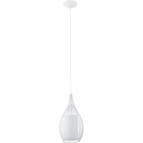 Eglo Razoni E27 Lámpara Colgante Blanco Moderno Escandinavo