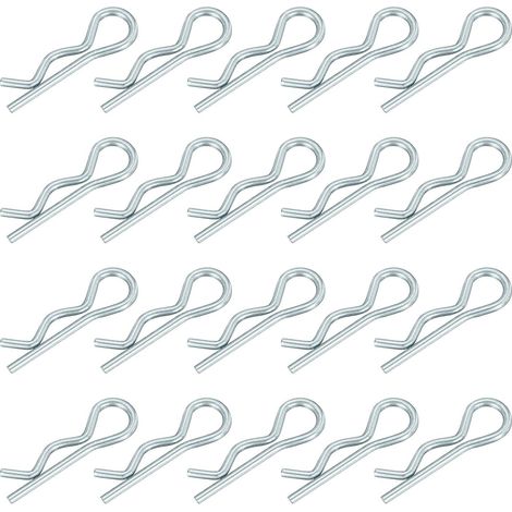 Goupilles Fendues Ressort 1x17mm Ton Argent 20 Pièces (1/5)
