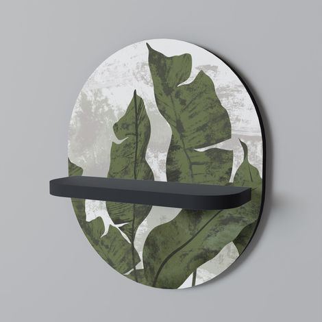 Estante ovalado LEAF ECHO negro (1/5)