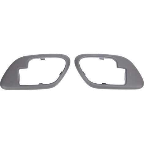 Juego de embellecedores para manijas de puerta interiores izquierda/derecha, número de pieza 15708079, ABS gris, para Chevrolet C/K1500/2500/3500 (1995-2002). (1/5)