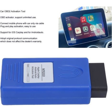 Outil d\'activation automobile - ZJCHAO - OBD2 NTG5 S1 - Compatible iOS Carplay et Androidauto - Plug and Play (1/4)