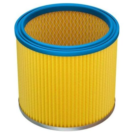 1x filtre plissé compatible avec Aqua Vac 6201 A, 6309 P, 6400 F, 7402 B, 7402 P, 7403 B, 7403 P, 7407 P, 7408 P, 7409 P aspirateur - bleu / jaune (1/4)