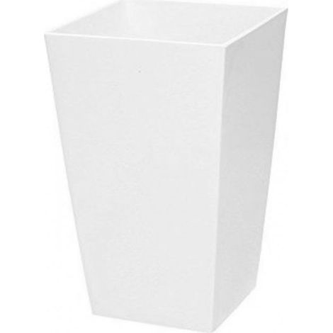 Urbi pot plastique haut de 2 litres, 12,6 x 12,6 x 20 cm en blanc (1/5)