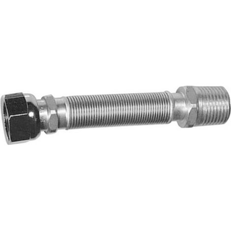FLESSIBILE INOX RACCORDO IN OTTONE MM 130 / 220  ACQUA PARIGI 3/4&quot