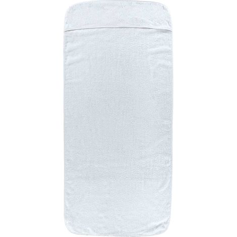 Beach Towels 2 pcs White 75x200 cm Fabric 400 GSM vidaXL