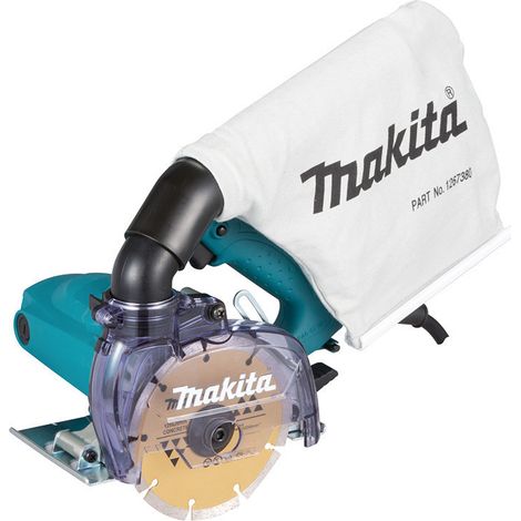 Makita – Scie diamant 125mm 1400W pour marbre et granit – Système d'extraction de poussière – 4100KB