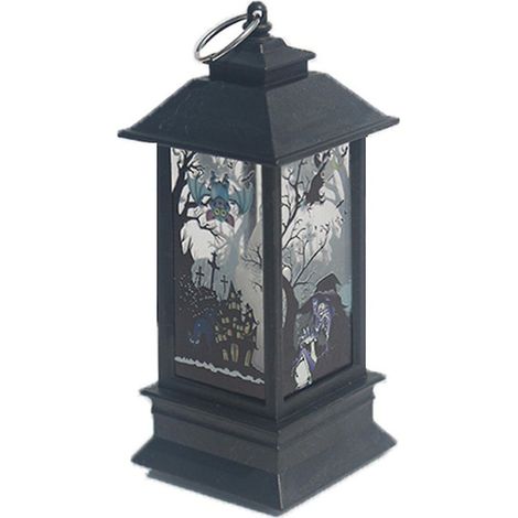 Lampe bougie d'Halloween, ornement lumineux, lampe à flamme créative pour la décoration de la maison, du salon et de la chambre. (1/5)