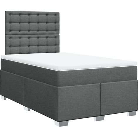 Maison Exclusive - Boxspringbett mit Matratze Dunkelgrau 120x190