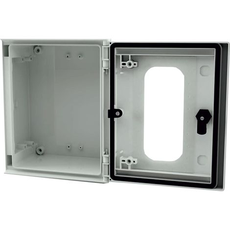 Coffret mural RS PRO en Fibre de verre renforcé en polyester Gris clair RAL 7035, IP66 ( Prix pour 1 )