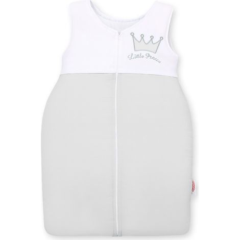 Saco de dormir de algodón para niños de 6 a 12 meses, talla M, TOG 2.5, aislante para todo el año, modelo Little Prince, color gris. (1/4)